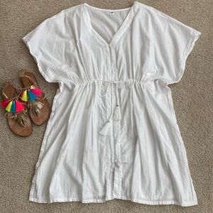 Old Navy White Beach Coverup/Tunic